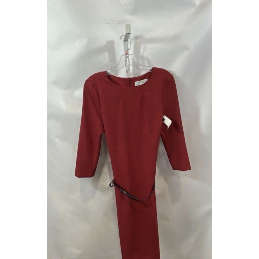 MM Lafleur Lena Dress in Red wine sheath sz 6